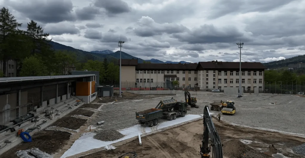 Stadion Miejski w Zakopanem - budowa